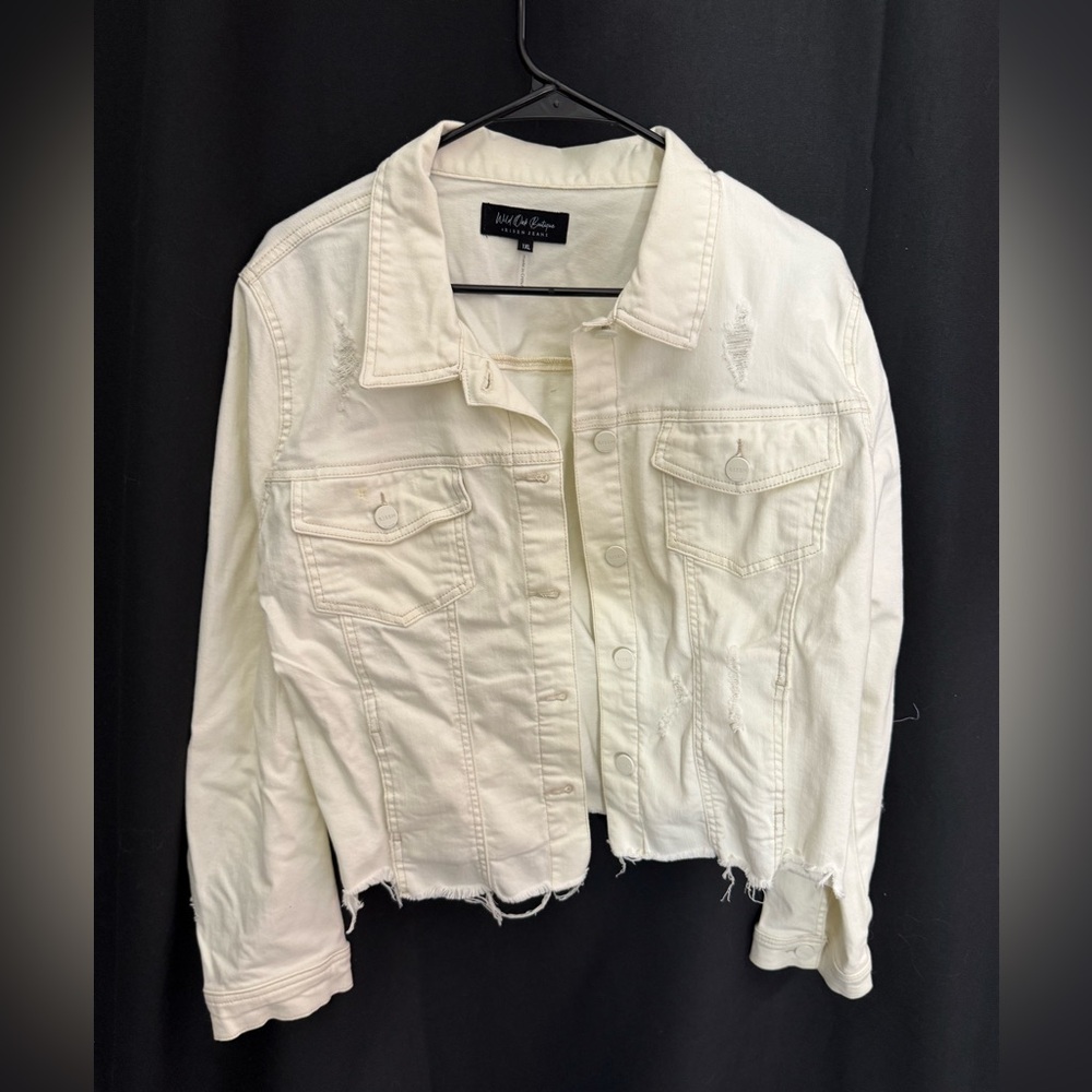 Chic Cream Denim Jacket by New Look